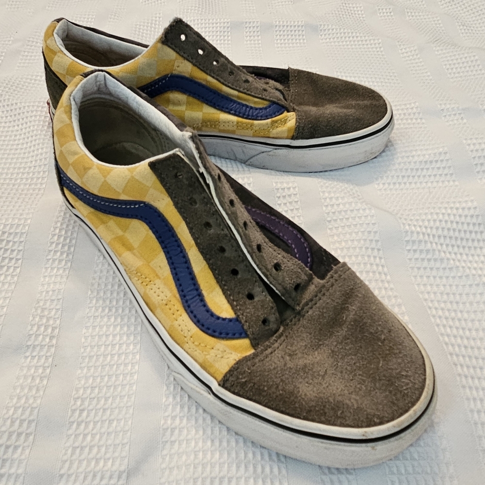 VANS Old Skool OTW Off the Wall Rally - Yellow Green Men's/Youth Sz 5 Wmn's Sz 7